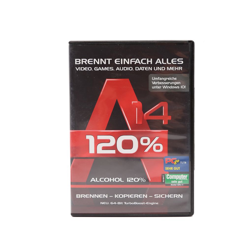 Alcohol 120% Version 14 - Brennen - Kopieren - Sichern - Produktbild 