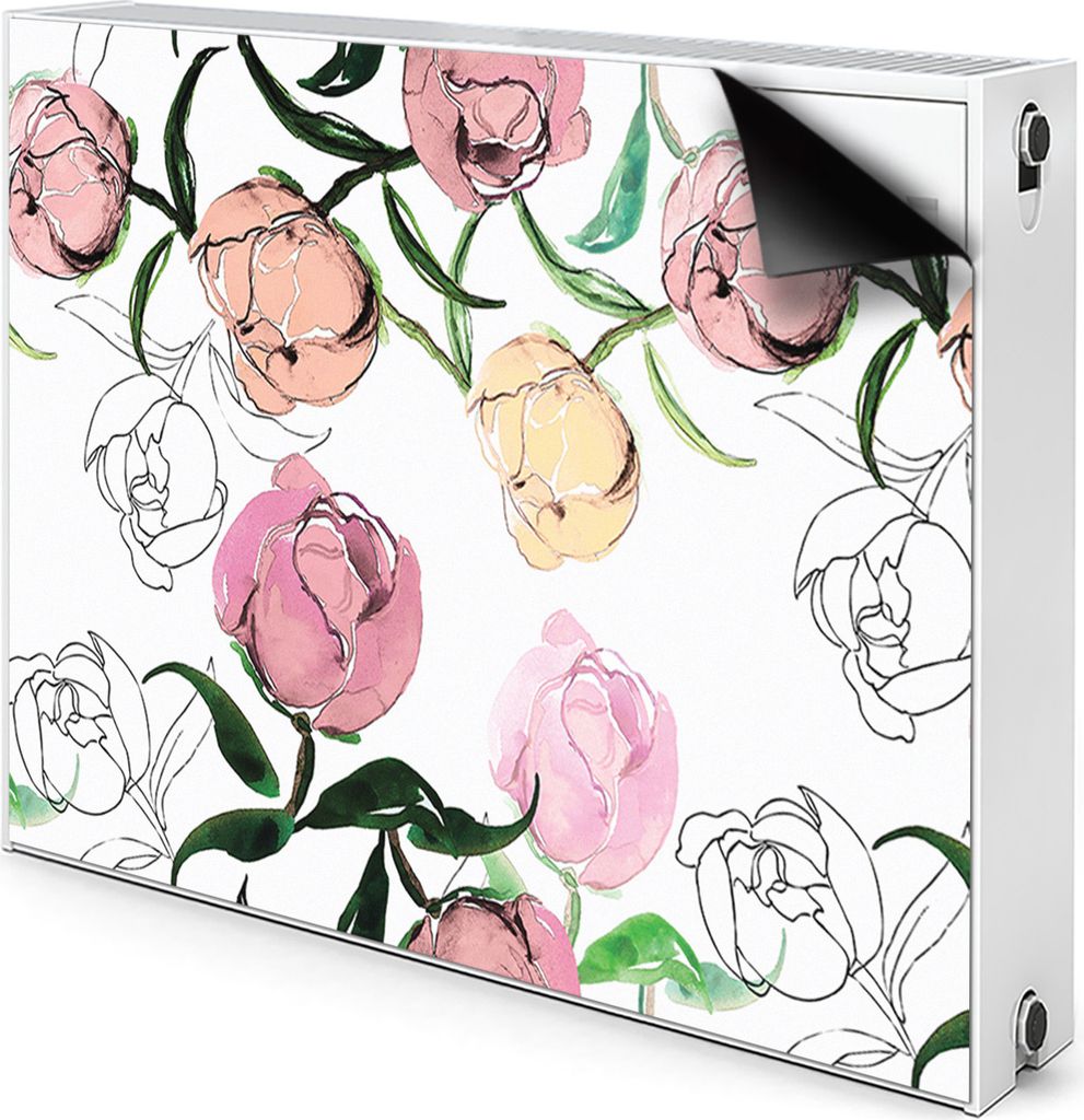 Magnet Heizkörper Heizkörper-Abdeckung Heizkörperabdeckung 80x60 cm - Peonish