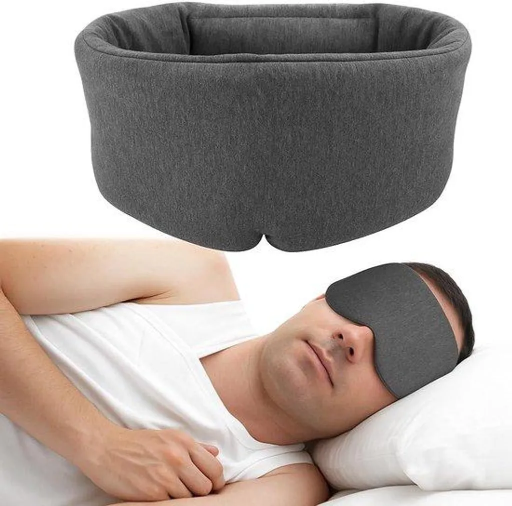 Masque de sommeil pour voyage et sieste, occultant coton spécial vol