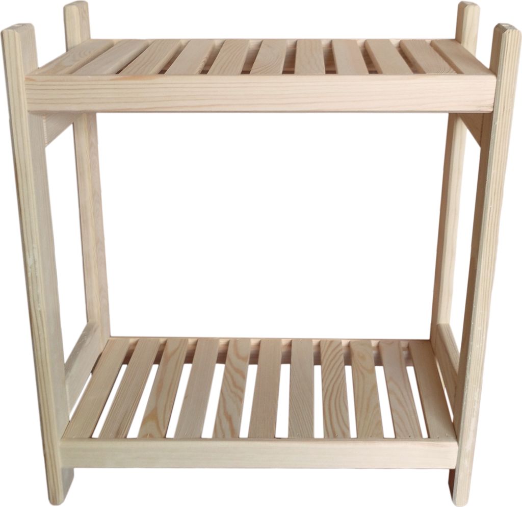 Holzregal Standregal Modulares Regal Stapelbar Kellerregal Haushaltsregal Kiefer Tiefe 43 cm Breite 80 cm Höhe 45 cm 2 Einlegeböden