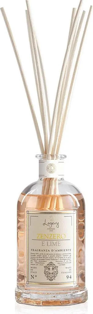Logevy - Deodorante per ambienti - Zenzero e lime - 1 litro - Note speziate di zenzero e lime