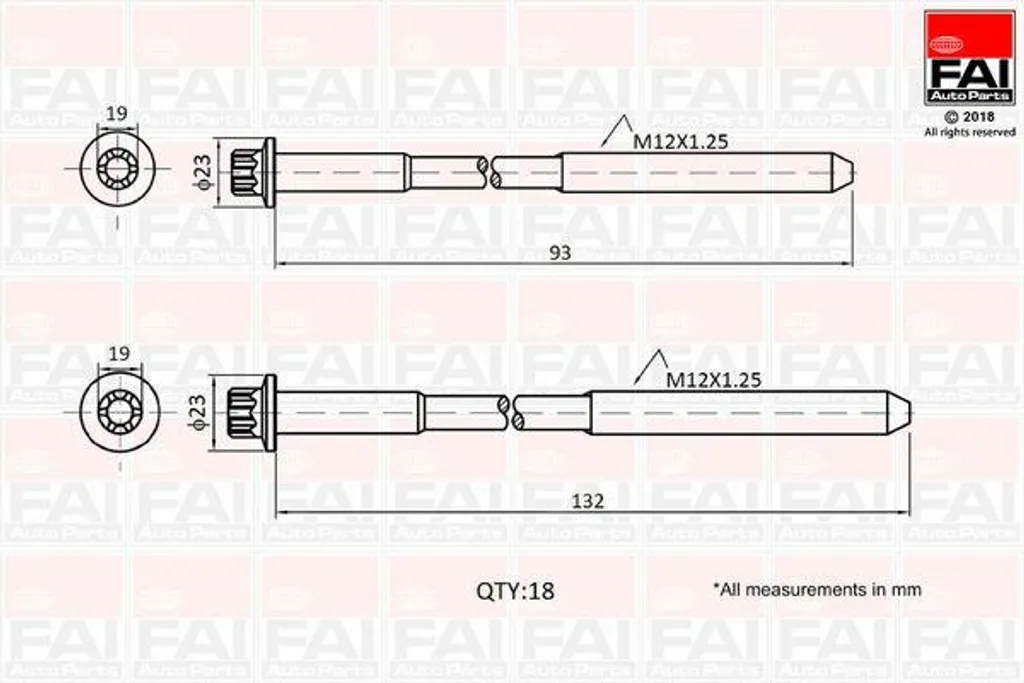 Kit de vis de culasse moteur complet B2201 pour BMW série 3 E91 et A3 8P