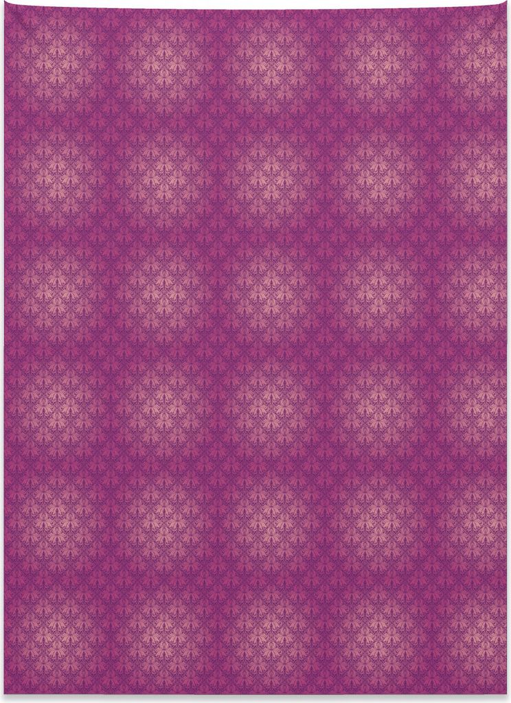 Abakuhaus viktorianisch Wandteppich, Antike Schriftrollenmotive aus Weiches Mikrofaser Stoff Kein Verblassen Klare Farben Waschbar, 110 x 150 cm, M...