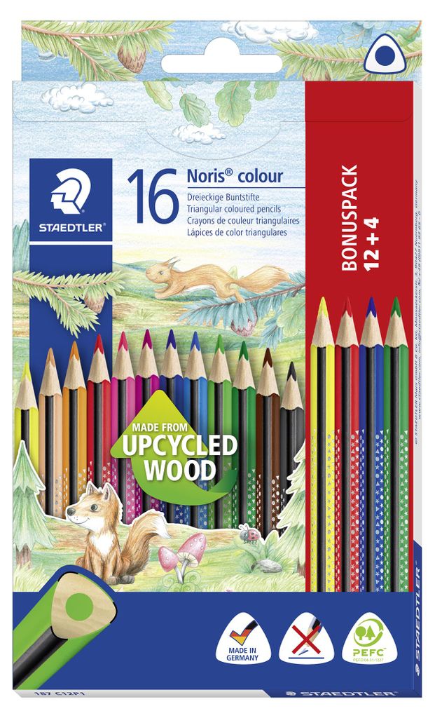 STAEDTLER Noris colour 187 Buntstift Etui mit 12+4 Farben Produktbild 