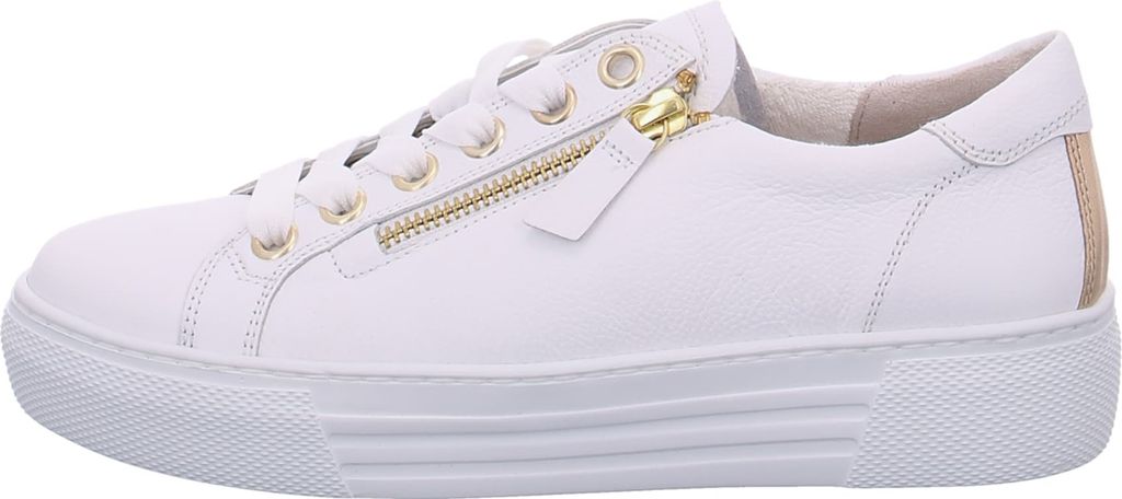 Gabor (0) Sportliche Schnürschuhe Damen 31373538373036 Weiß 43 EU
