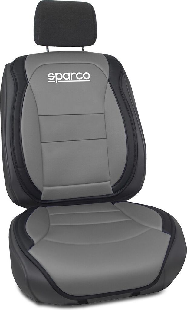 SPARCO SPCS424GR Universal Auto Sitzbezüge Polyester PVC Grau Vorne