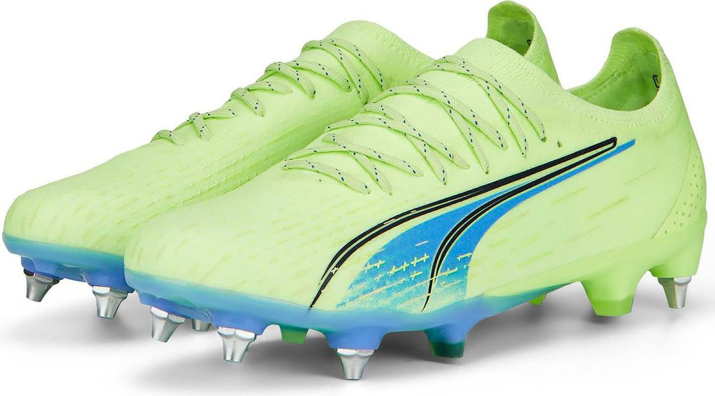 PUMA Ultra Ultimate MxSG Stollen-Fußballschuhe Unisex fizzy light/parisian night/blue glimmer 38.5