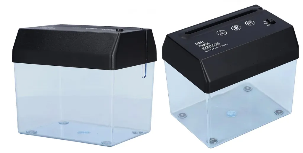 Mini destructeur de documents USB format A6 avec lames en métal durable - 5