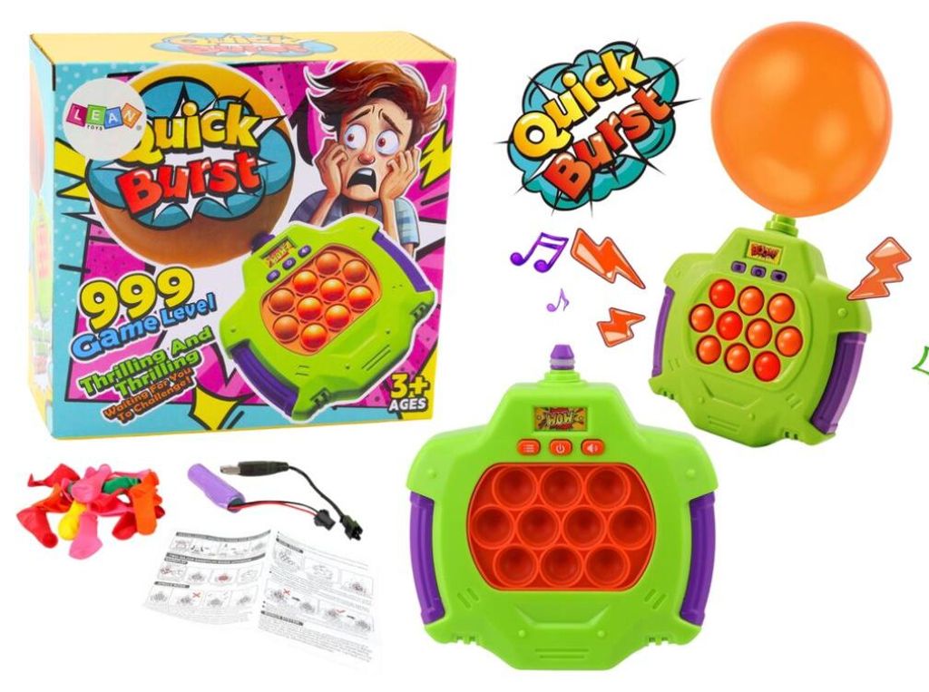 Leantoys Pop-It Elektronisches Konsolen-Arcade-Spiel Explodierende Ballons