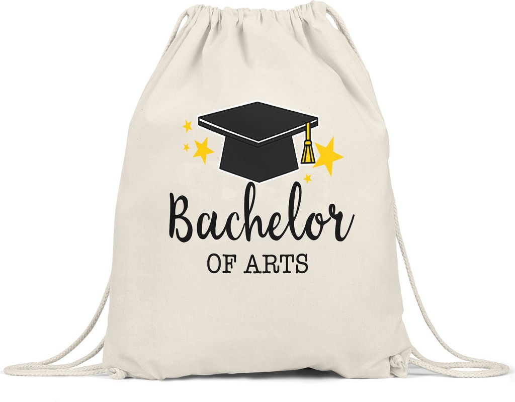 Bachelor of Arts Turnbeutel Gymsack Abschluss Geschenk Studium Absolvent Bachelorabschluss Uni
