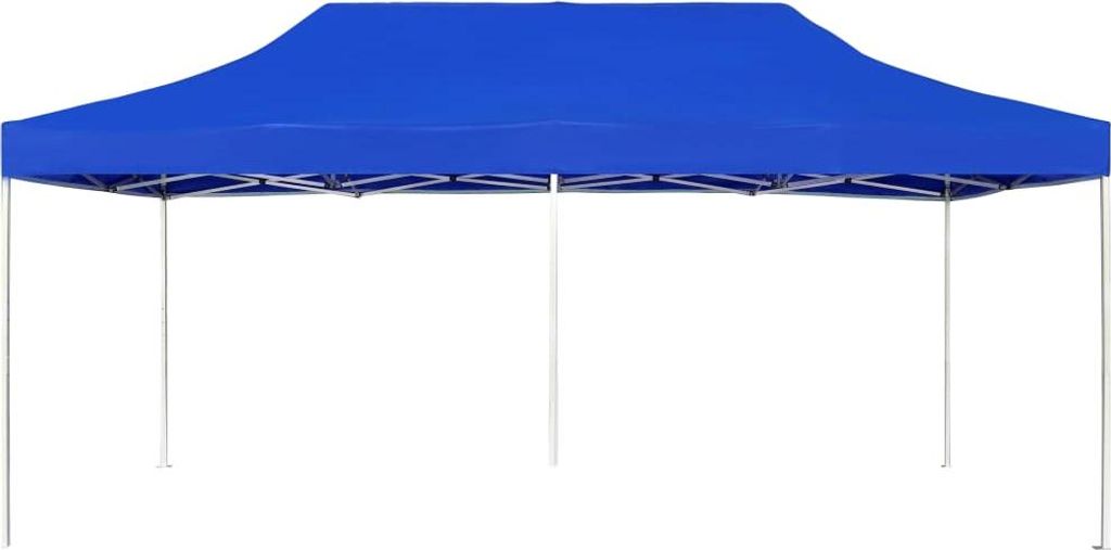vidaXL Profi-Partyzelt Faltbar Aluminium 6x3 m Blau