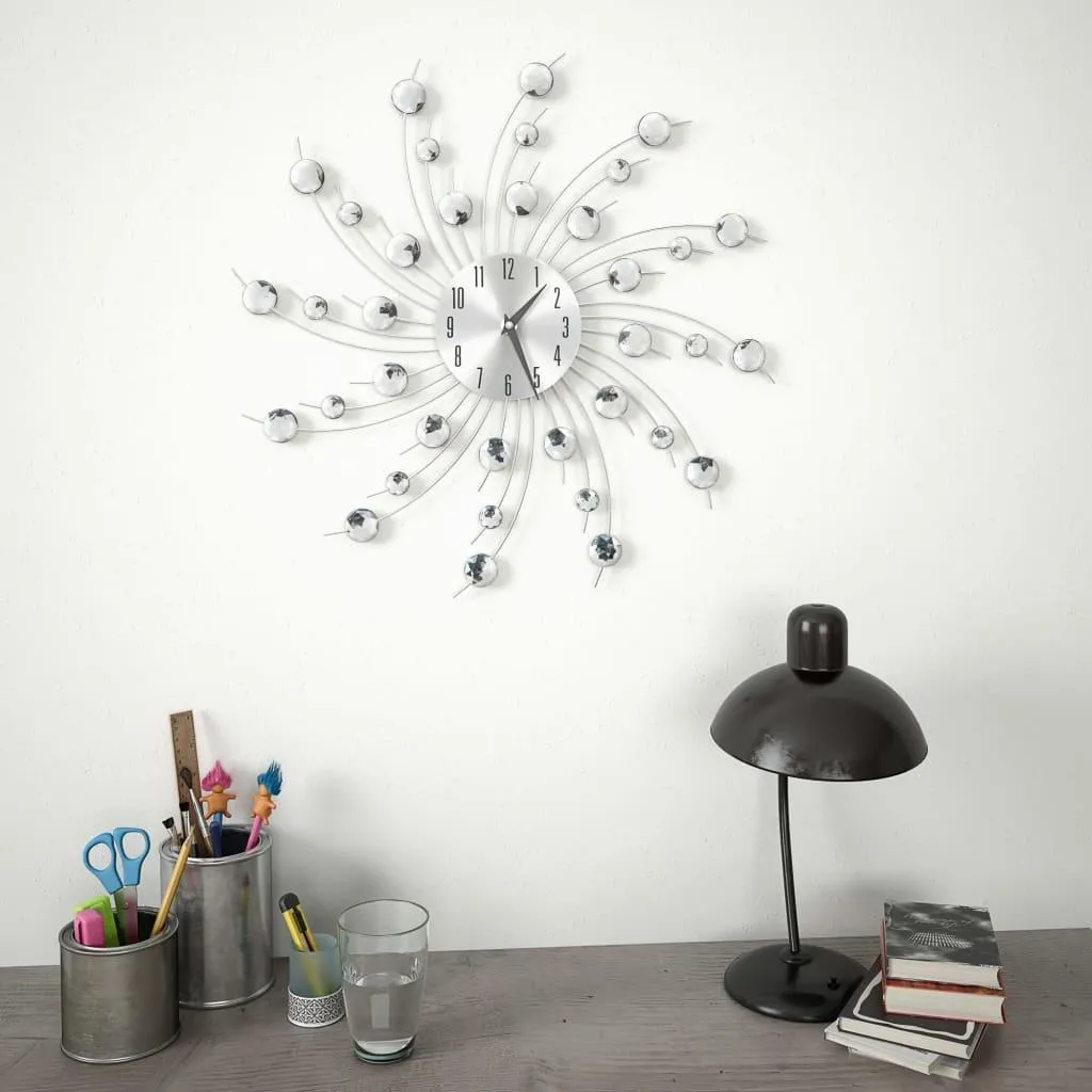 Horloge murale moderne vidaXL 50 cm ronde pour salon et bureau élégant