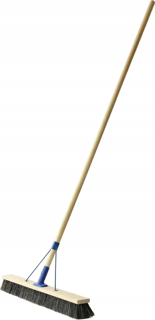 Manche en bois 100 cm avec embout pour balai de cantonnier et de rue