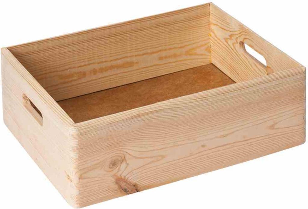 Caisse en bois polyvalente, 30 x 20 x 14 cm Image du produit 