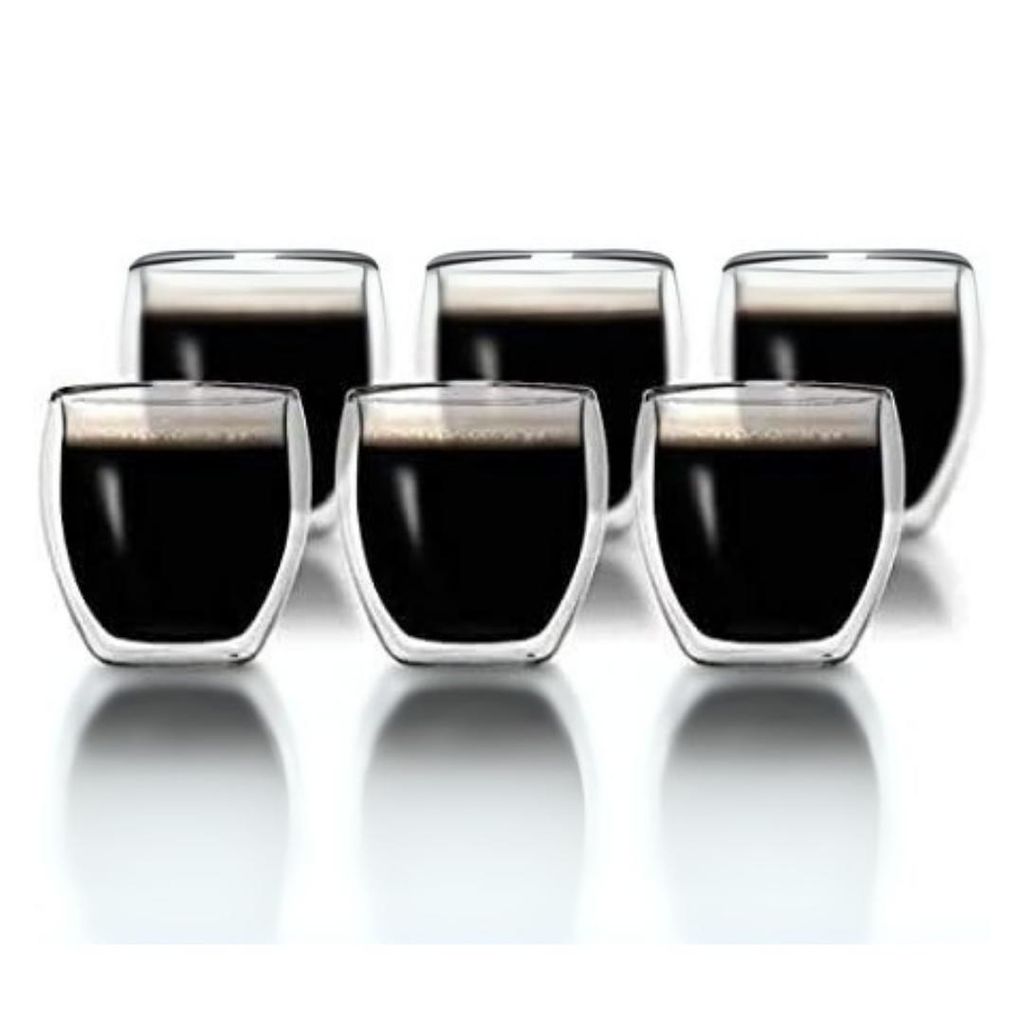 Klasique Doppelwandige Cappuccino Gläser Set 250ml – 6er Produktbild 