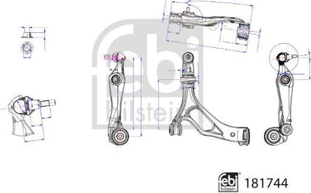 Triangle de suspension inférieur pour Cayenne compatible OE 7L0407151F