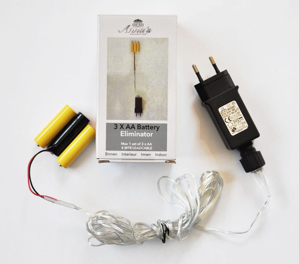 Batterie Adapter 3 AA Mignon Batterien 4,5V Wandler 4m Produktbild 