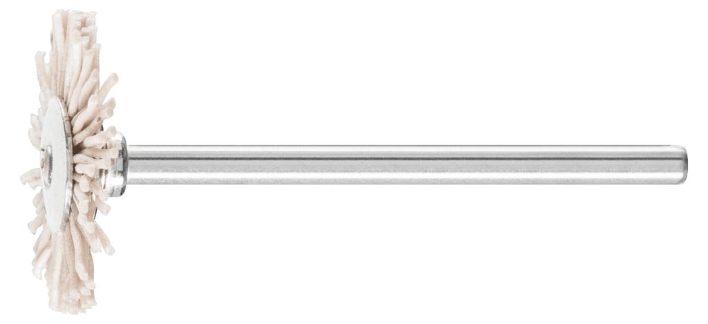 PFERD TOOLS Miniatur- Rundbürste RBU Ø 22x2 mm Schaft-Ø 3 mm Aluminium-Oxid-Filament-Ø 0,50mm Korn 320 10 Stk