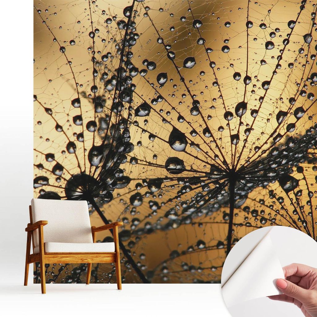 Fototapete selbstklebend - 250x250 cm - Tapete - Wandtapete - Wandbilder - Klebefolie - Dekofolie - Tapete Folie - Wand - Dekoration - Wohnzimmer -...