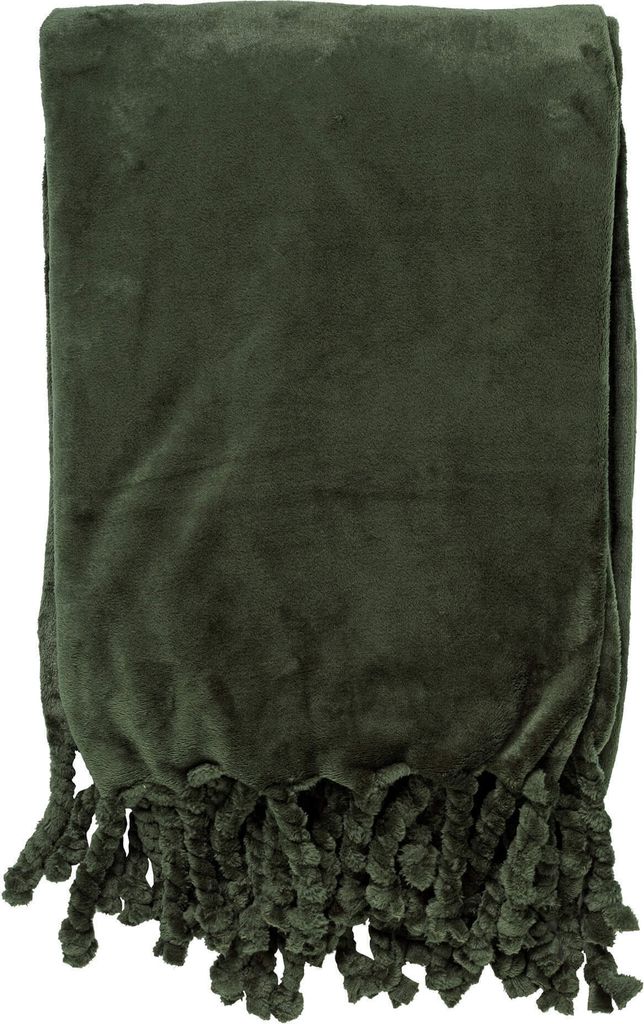 Dutch Decor Wohndecke Flanell-Fleece Florijn 150x200 cm Grün