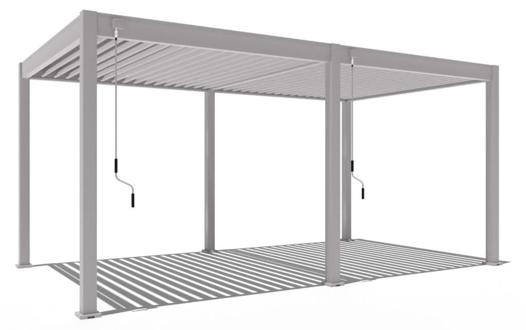 Pergola Weide Classic in alluminio 3x5,3 m con tetto a Immagine del prodotto 