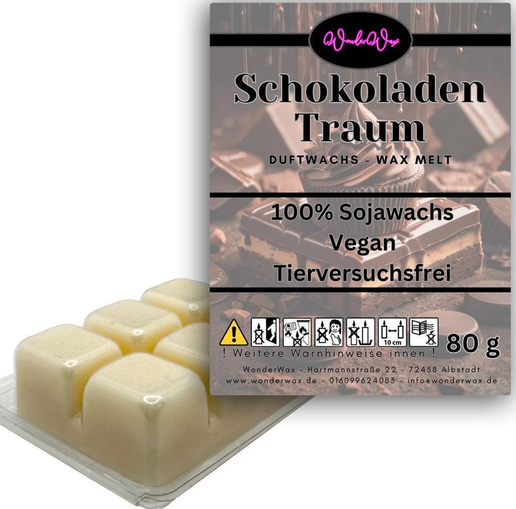 WonderWax Duftwachs Wax Melts für Duftlampe, 6 Würfel Duftmelt Wachsmelt Sojawachs Duftwachs Würfel für Raumdüfte, Wachs Duftöl Winter Indoor...