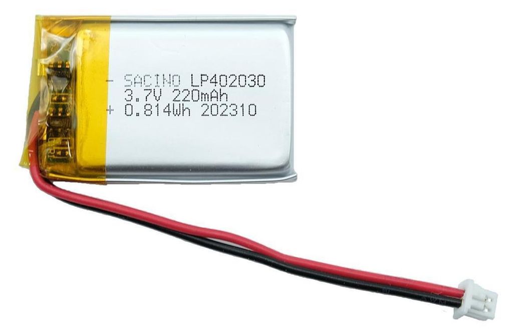 EFASO 402030 3.7V 220 mAh, JST PH1.25- Bluetooth GPS FIIO Produktbild 