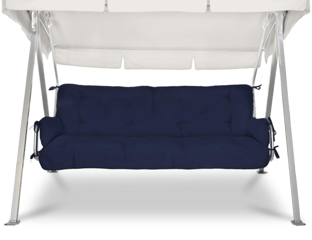 Beautissu Sitzkissen für Hollywoodschaukel Flair HS, 180x50x8cm, Dunkelblau
