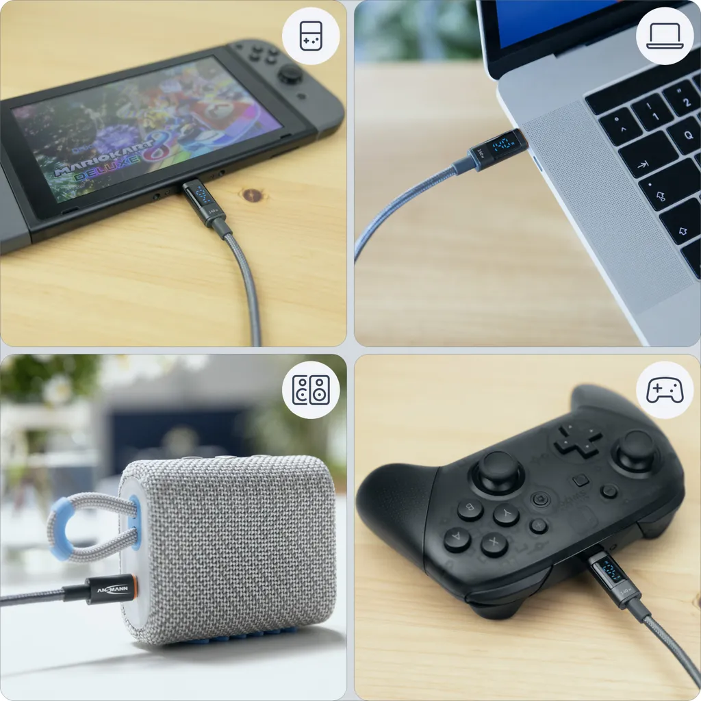 Câble USB-C vers USB-C 2m Idéal pour Charger et Monitorer son Laptop