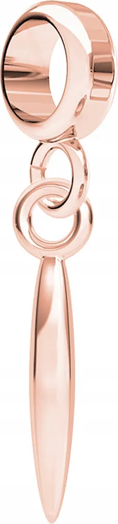 Charm Pendente Piuma Oro Argento 925 - Accessori Trendy per Lei