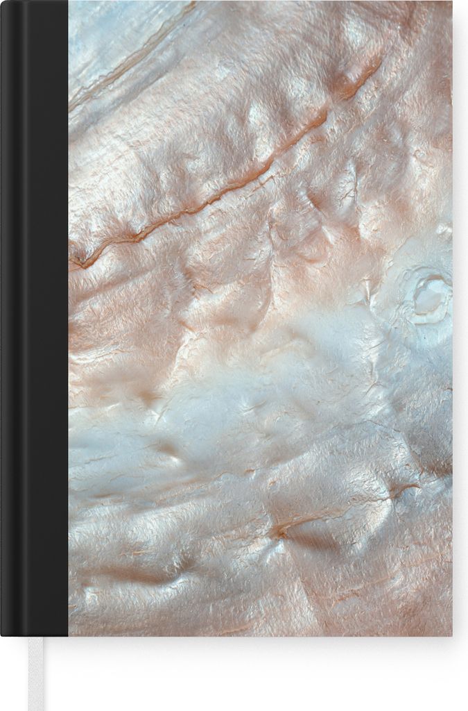 MuchoWow Notizbuch Tagebuch Haushaltsbuch Notebook A5 Muscheln - Abstrakt - Natur - Notizblock - Notizheft - Notebook - Schreibblock - Papier