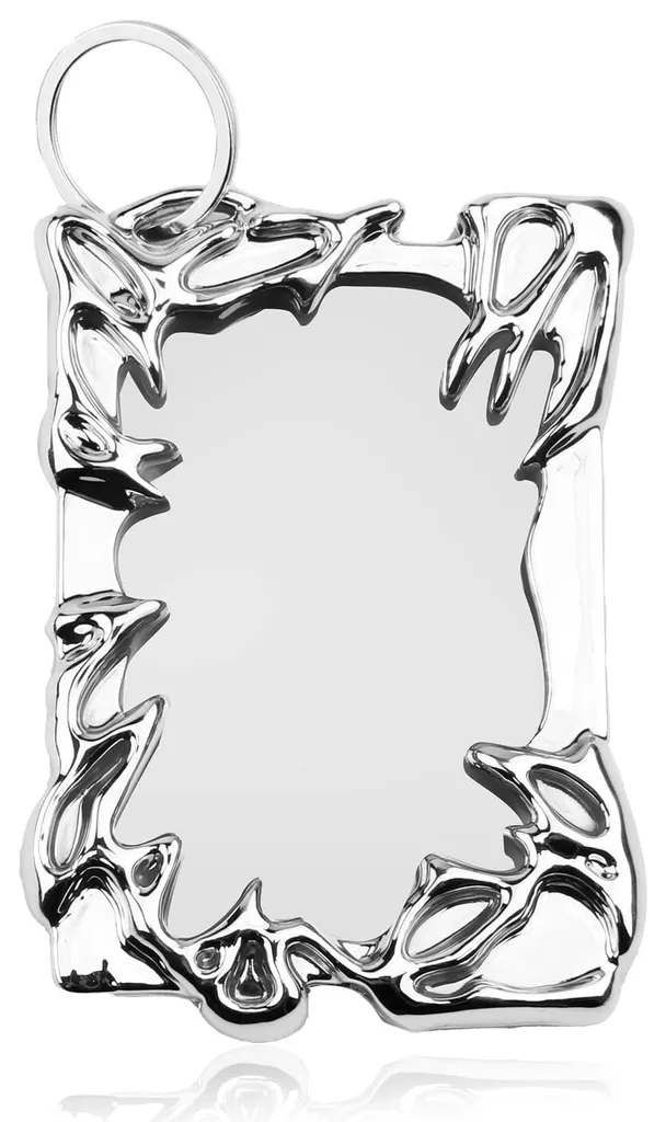 Porte-carte pour sac à dos et sac à main, accessoire photo argenté