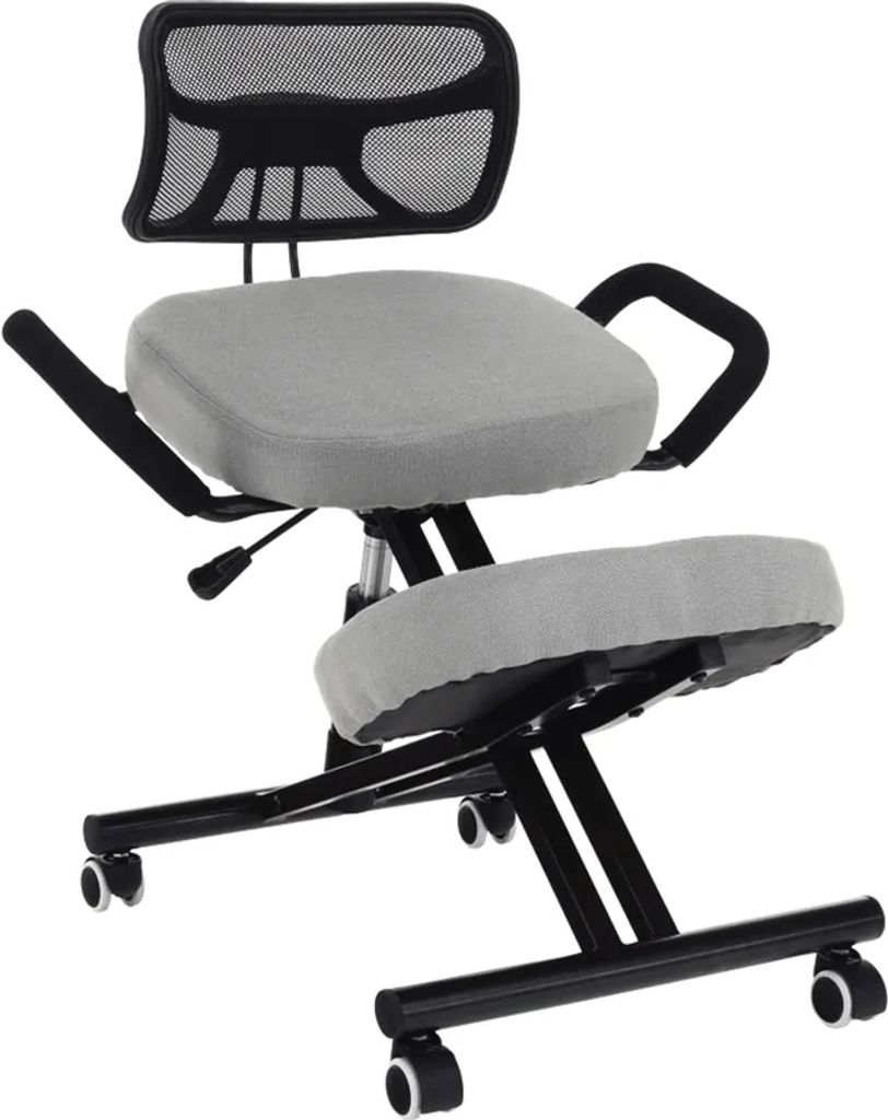 Kondela Ergonomischer Kniestuhl auf Rädern Rufus - Taupe / Produktbild 