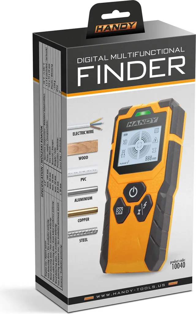 Scanner de câbles et bois pour perçage sécurisé - Détection précise 10cm - 9