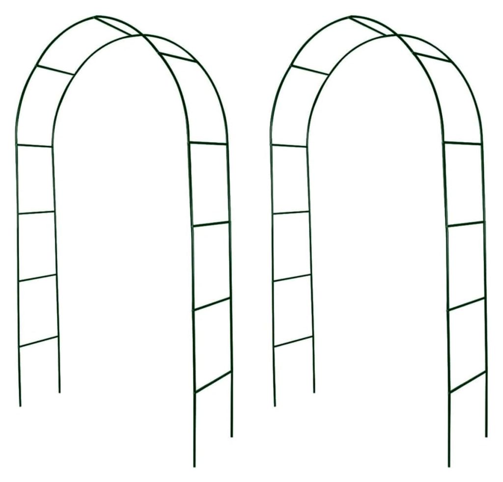 2X Garten Rosenbogen Torbogen Rankgitter Rosensäule, Gartentür, Gartentüren, Gartenzaun Tür, Zauntür, Zauntor, Flügeltore, Garten Türe