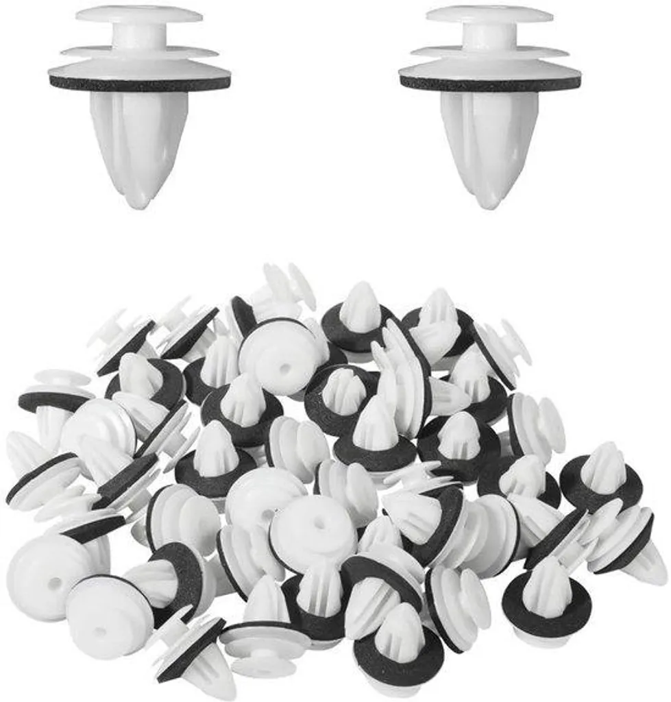 Fixations de Porte Universelles avec Mousse Anti-Bruit - Pack de 100