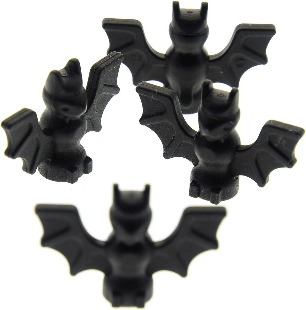 4x Lego Tier Fledermaus schwarz Burg Harry Potter 7783 4106513 30103