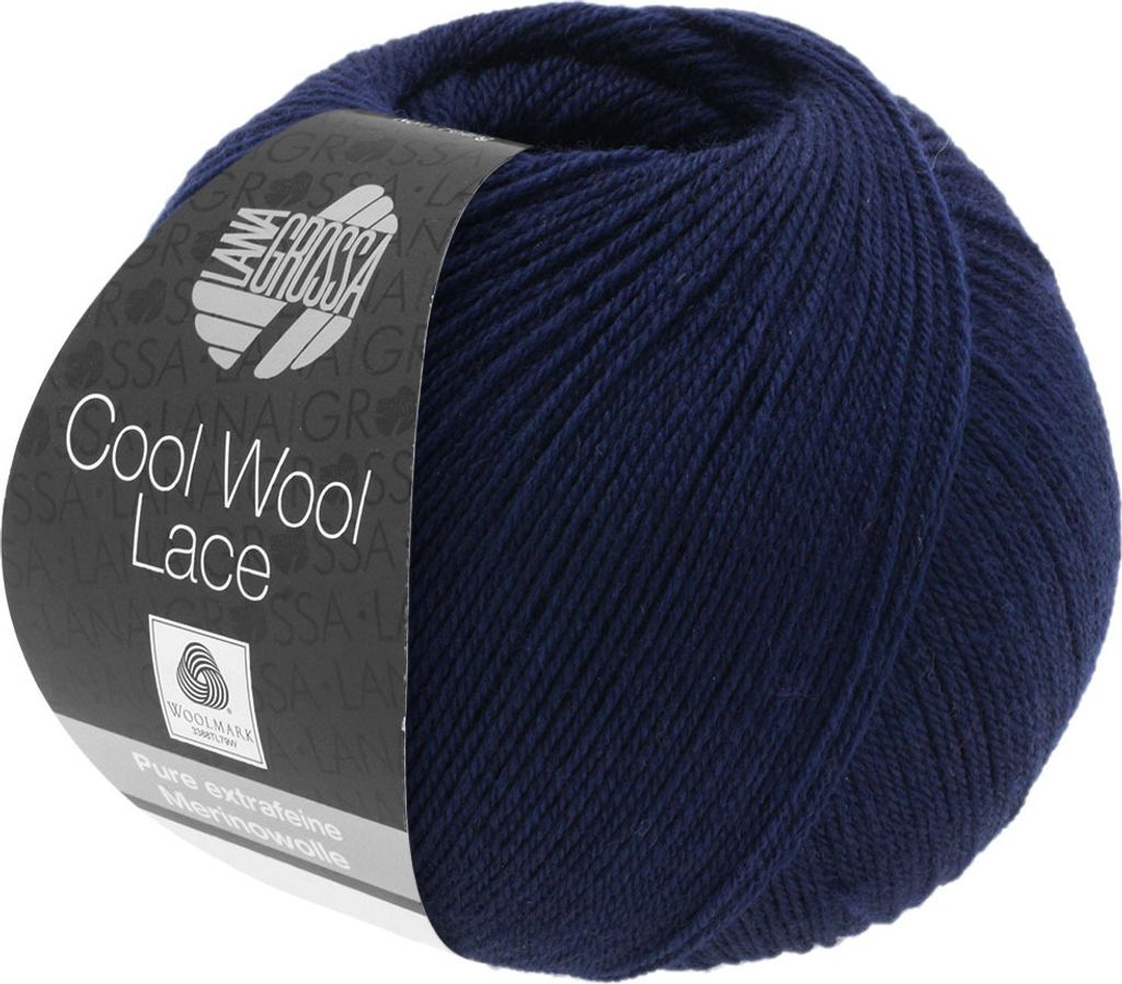 Lana Grossa - Cool Wool Lace 0023 nachtblau Produktbild 