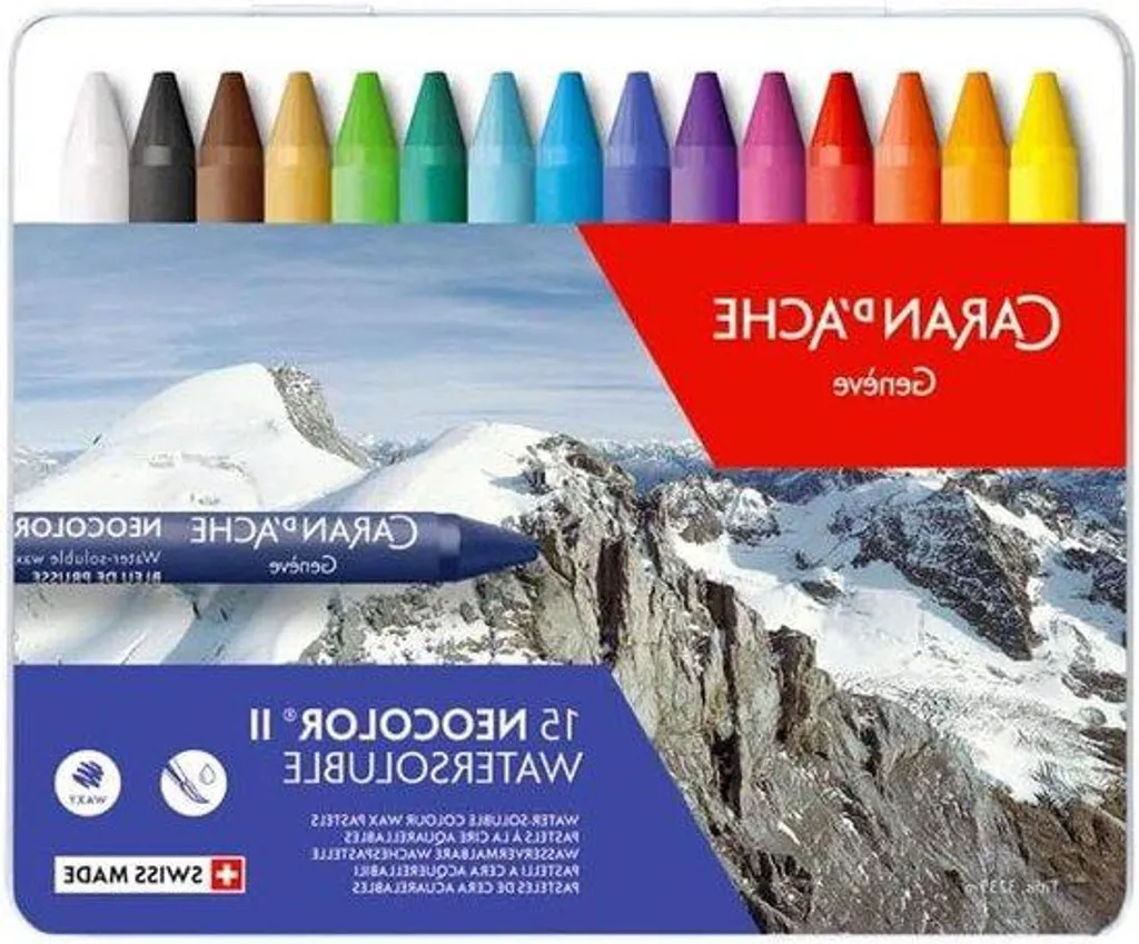 Palette peinture 15 couleurs haute pigmentation en boîte métal compacte