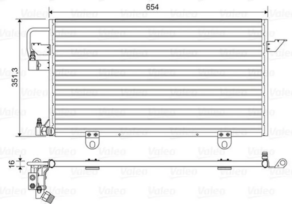 Valeo 822602 Condenseur de Climatisation OE 8A0260401AB pour Audi A6 4A
