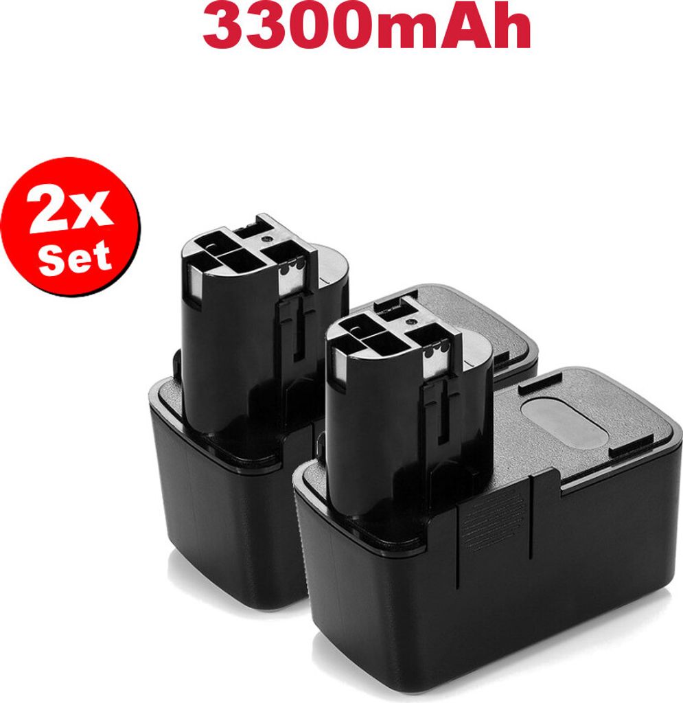2x Ni-MH Akku 14,4V 3300mAh für Bosch 26156801, 3310, 3315, 3610, 3610K, 3610-K10, 3612, 3615, 3615K, 3650, 3650K, 3655, 3655K / Ersatz Werkzeug-Akku