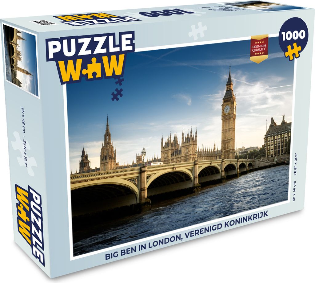 MuchoWow Puzzle 1000 Teile Big Ben in London, Vereinigtes Königreich - Erwachsene - Rätsel