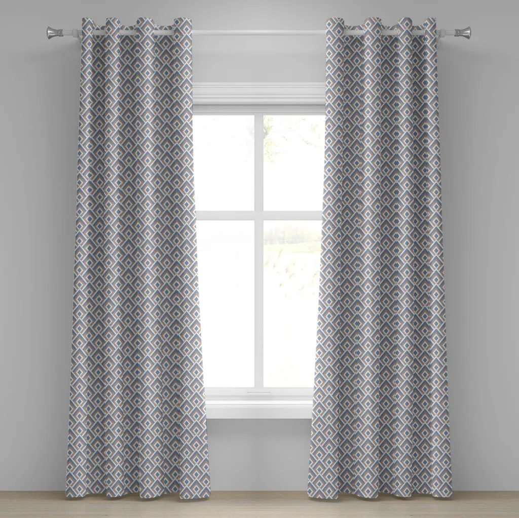 Rideau géométrique 280x175 cm : habillez vos fenêtres avec élégance