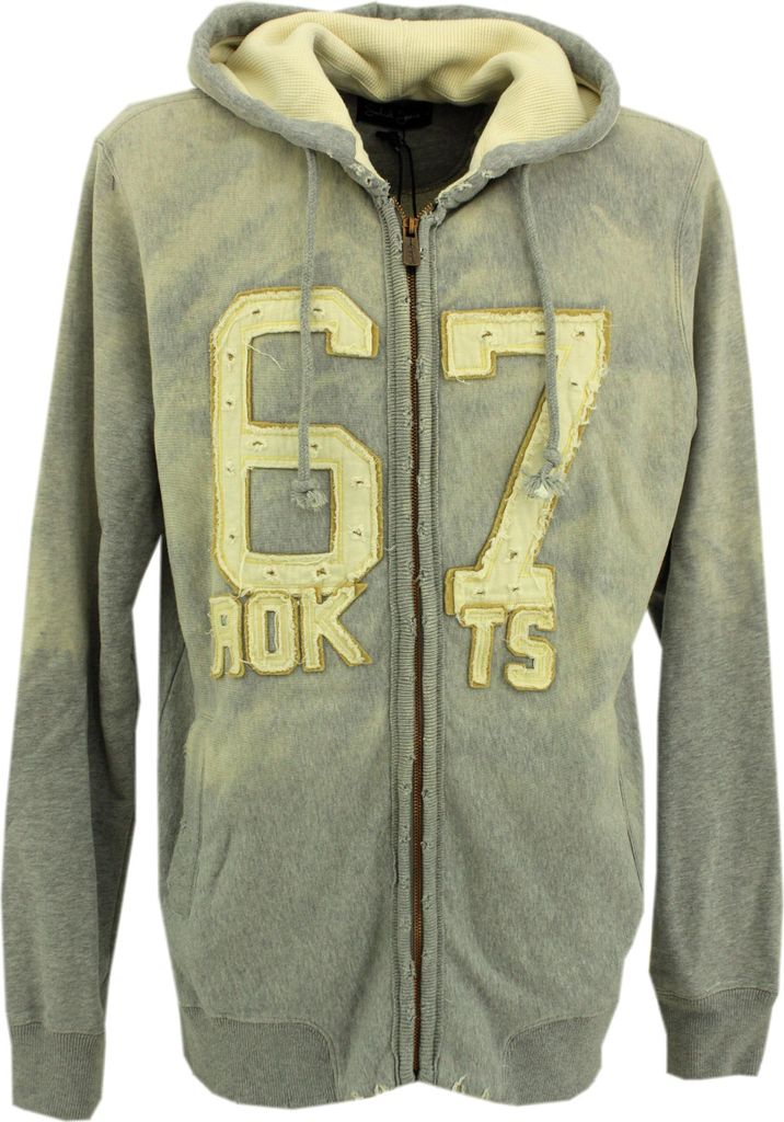 27964 Solid, Danny, Herren Sweatjacke Trainigsjacke , Sweaterstrick, grey, L