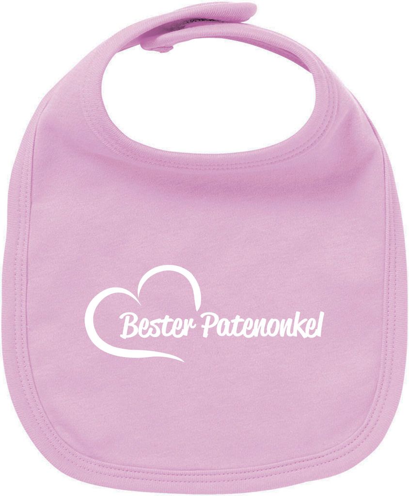 Huuraa Unisex Babylatz Bester Patenonkel Herz Geschenk Babypink Baumwolle Bester Patenonkel Mitbringsel