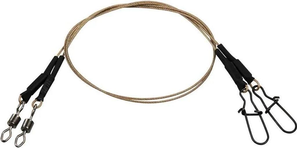 Effzett Coated Core 49 Spin Vorfachschnüre 30 Cm Silber 20 kg Silber 20 kg