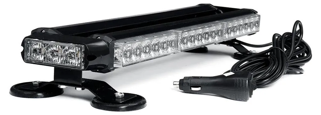 Rampe stroboscopique ambre 3000K à 42 LED pour dépanneuse et chantier