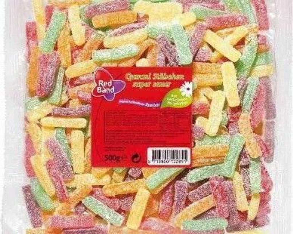 Red Band Gummistäbchen super sauer 500 g Produktbild 