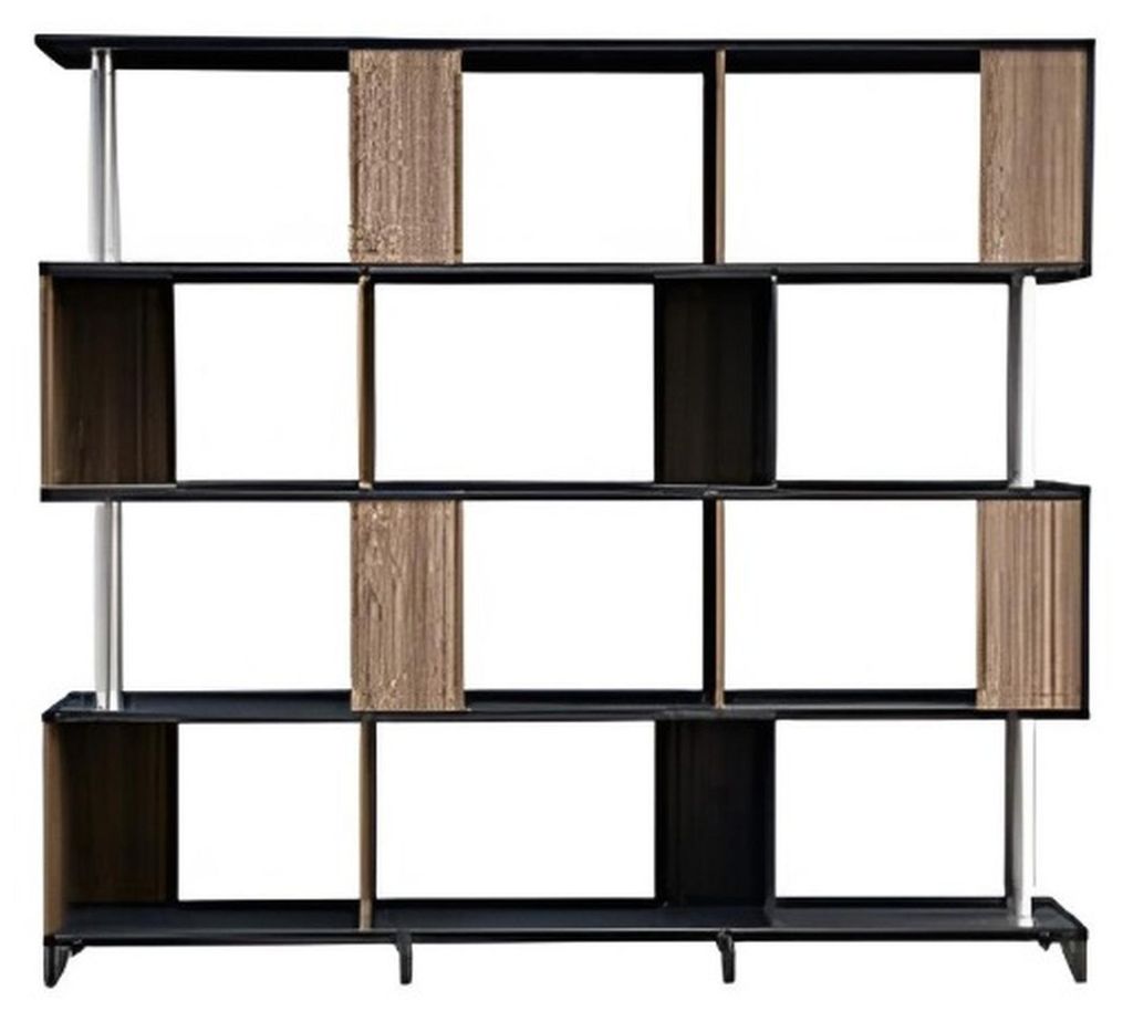 Elegantes Regal aus Holz und Metall für Ihr Büro oder Wohnzimmer