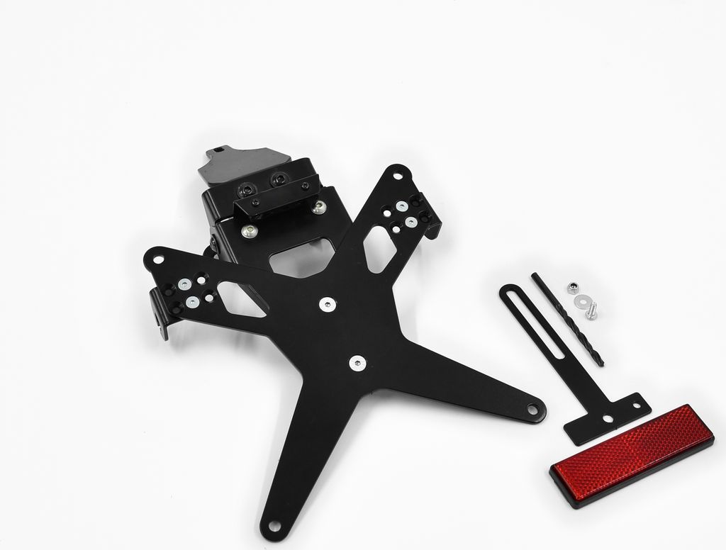 ZIEGER X-Line Kennzeichenhalter kompatibel mit Aprilia SL 750 Shiver BJ 2007-16 / SL 750 Shiver GT ABS BJ 2009-13